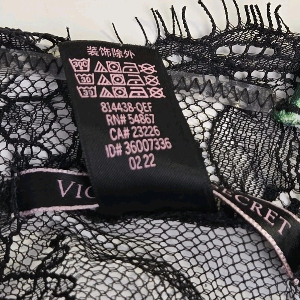Victoria's Secret‎ Satin Lace Back Floral Cami Camisole Top Size S Lingerie - Picture 6 of 9